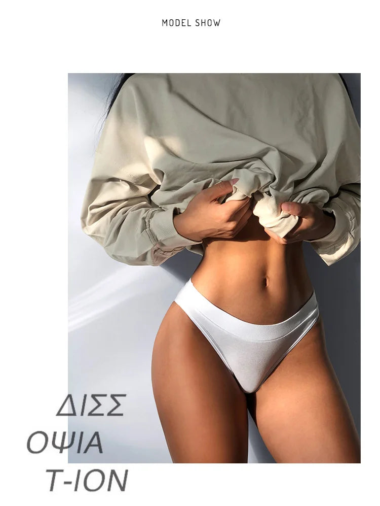 Sexy Thongs Seamless Women Panties Cotton G String Fashion Underwear Female Briefs Girls Lingerie Simple Sporty Style Size S-XL