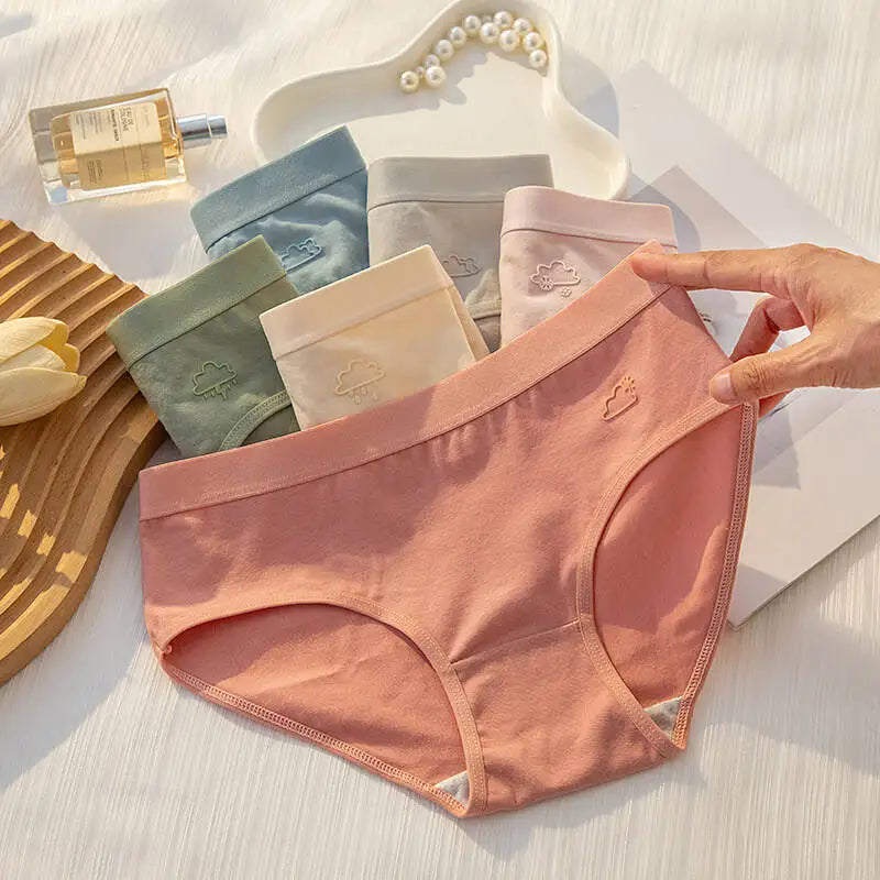 Women's Cotton Underwear Panty Cute Sexy Panties Female Seamless Underpants Solid Color Panty Intimates Women Lingerie S-XL