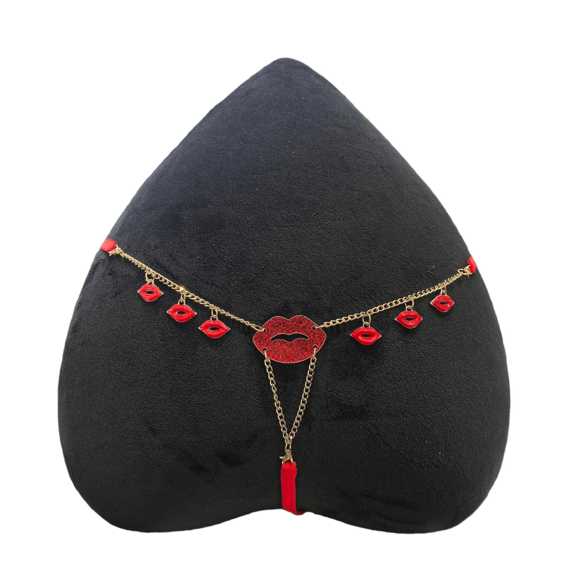 Rhinestones G String Girls Metal Chain Sexy Women Panties Gem Briefs Thong Lace Erotic Female Underwear Low Waist Intimates