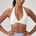 Women's Yoga Bra Halter Back Fitness Underwear Sexy Wire-Free Sports Vest Comfortable Breathable Bra