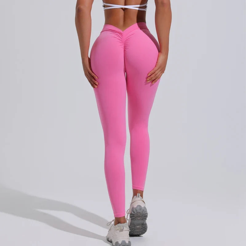 DIAS FIT JOY Women's Yoga pants back V-waist buttocks lifting pants high waist sports and fitness pants sports pants