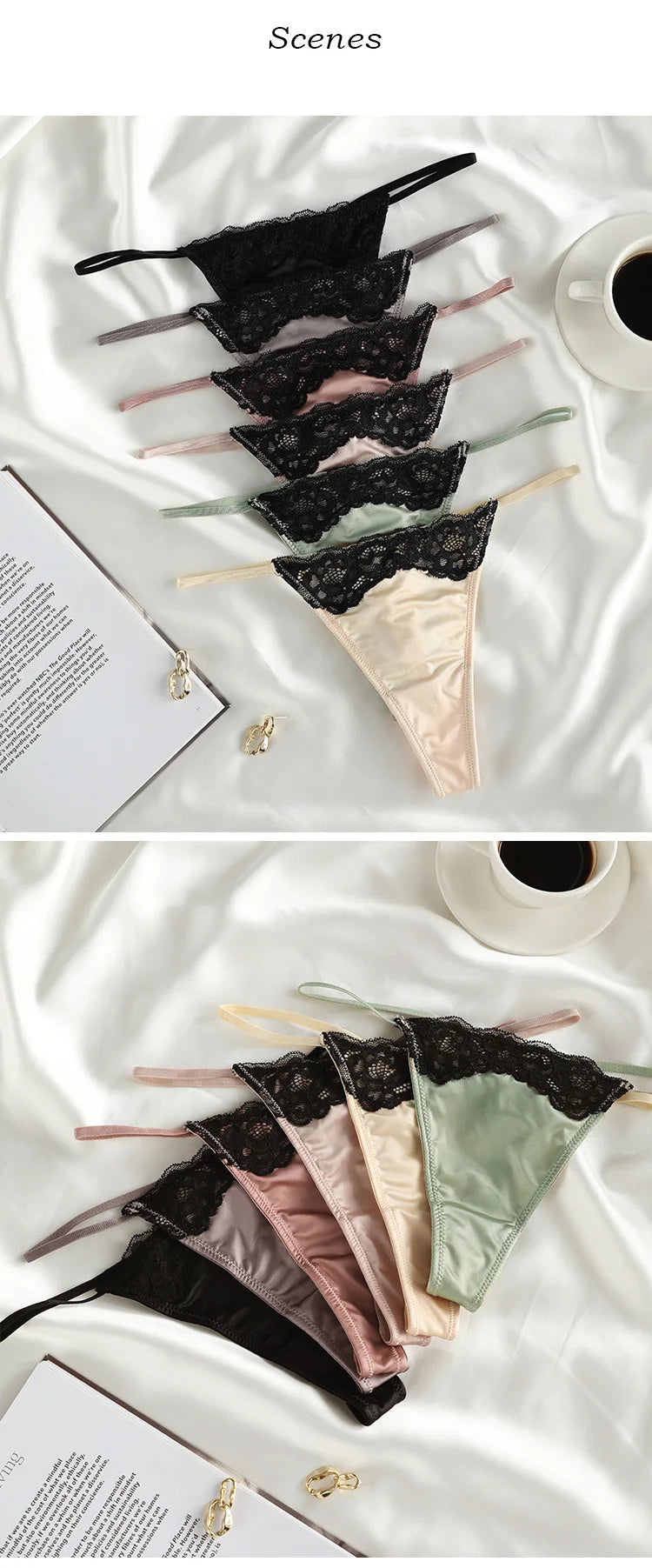 Lace Briefs Girls G string Sexy Panties Women Underwear Hollow Out Thong High Quality Seamless Underpants Lingerie Intimates