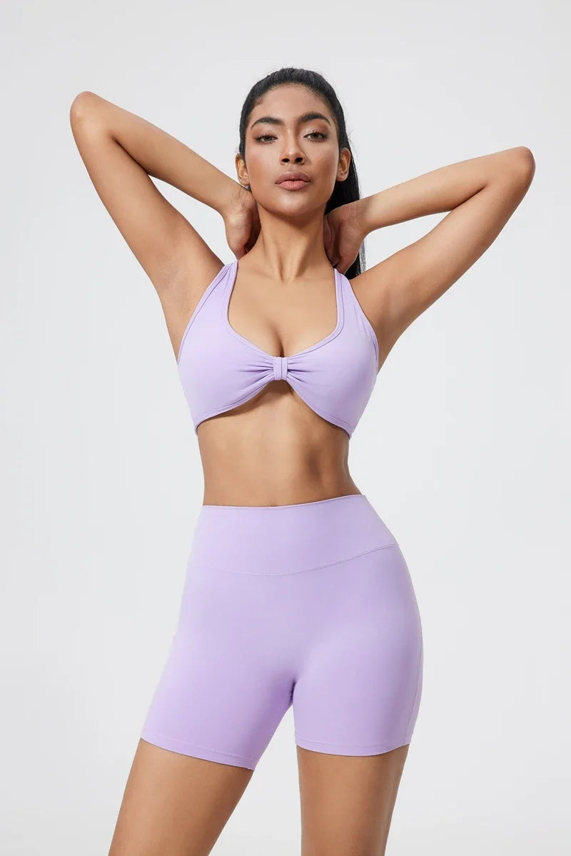 DIAS FIT JOY fold sports bra cross beauty back detachable yoga bra tight fitting outdoor sports running fitness gym suit