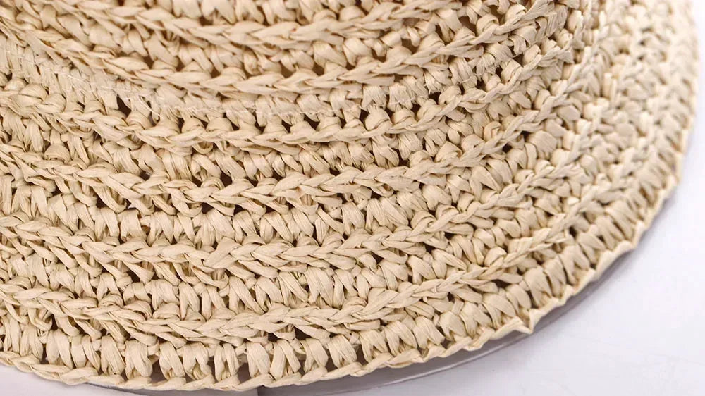 2022 sun protection women's beach hat Bucket hat women's cap 2022 Balaclava rafia sun hat visor hat straw hat panama for girls
