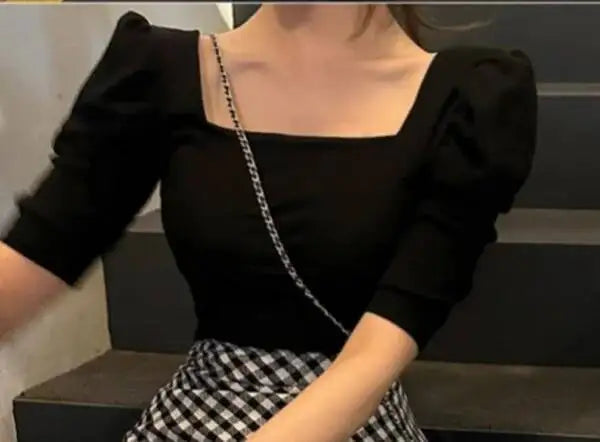 WOMENGAGA Korea Style 2023 Spring/Summer New High Waist Elegant Split Plaid Skirts Half Length Skirts Fashion Women 2023 22IV