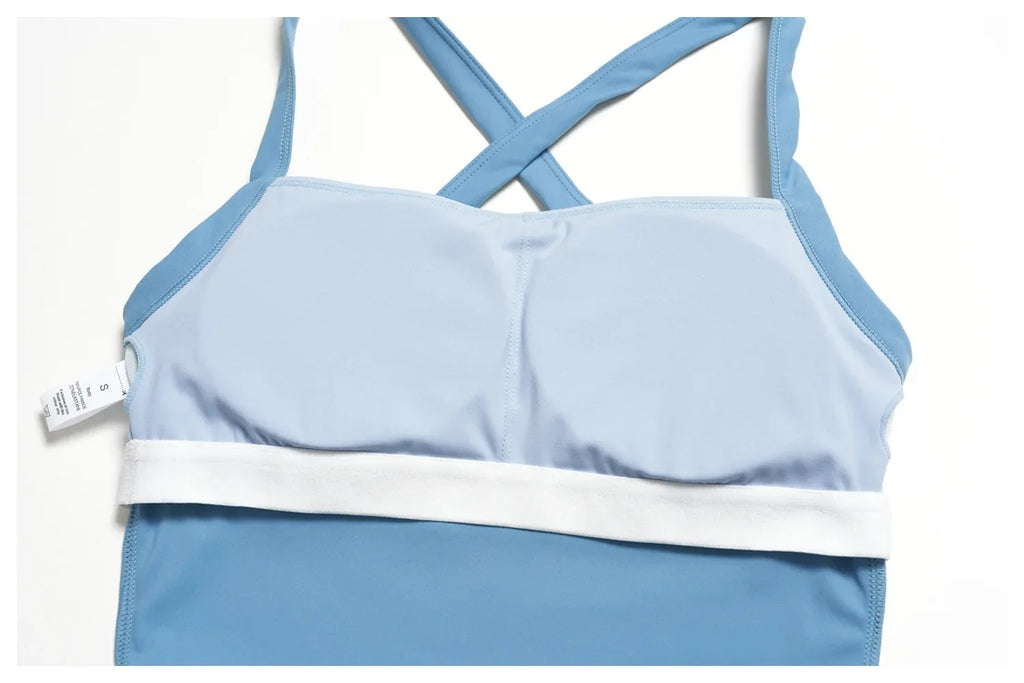 Yoga Bra Women High Strength Sport Bra Anti-Sweat Fitness Top Shockproof Crop Top Push Up Running Sport Bra Gym Vest Workout Top