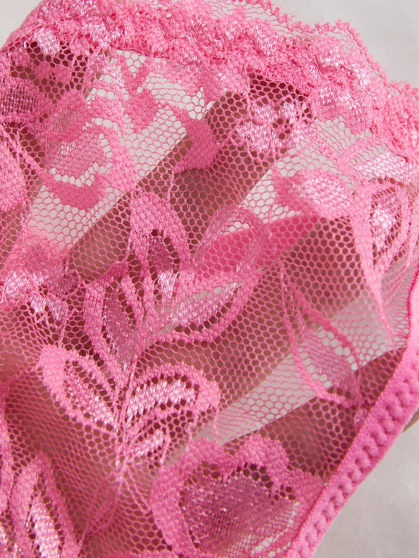 3-Pack Sexy Lace Women's Panties Adjustable Waistband Semi-Transparent Sexy Floral Lace Women's Sexy Lingerie Underwear