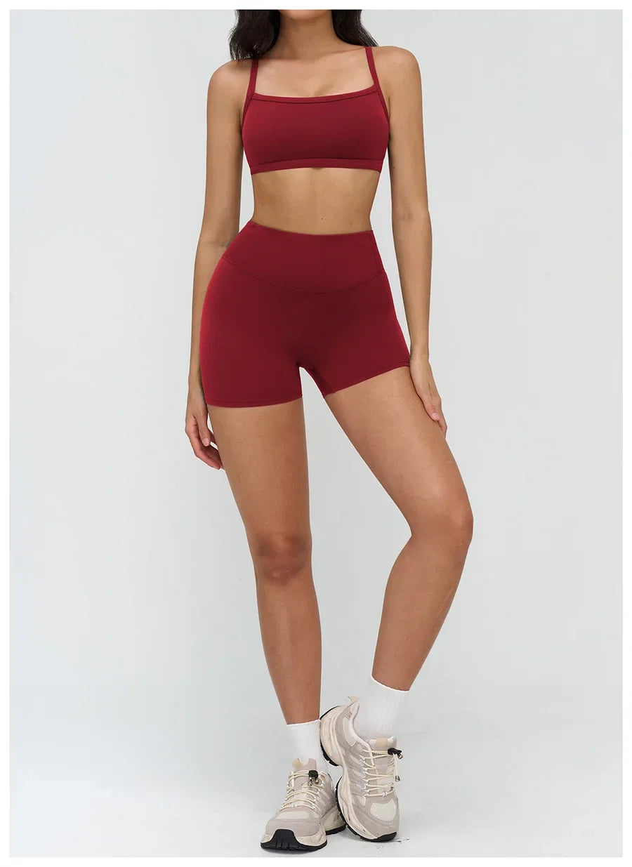 Yoga Clothes Set 2PCS Gym Crop Top Women Outfits Sports Bra High Waist Legging Fitness Suit Running Workout Tracksuit Sportswear