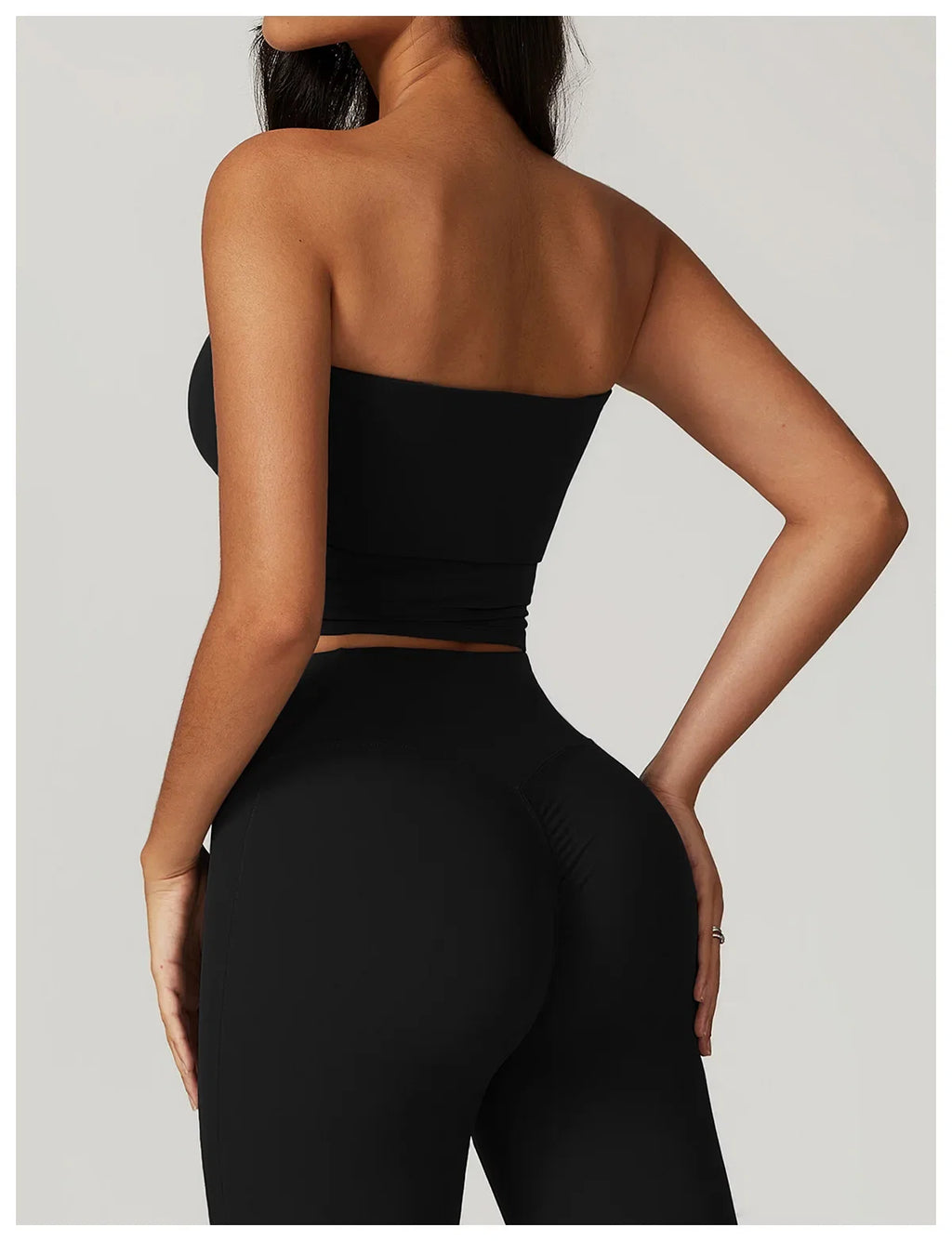 Strapless Yoga Vest for Women Underwear Sexy Beautiful Back Sports Bra for Women's Gym Shock-absorbing Quick Drying Fitness Top