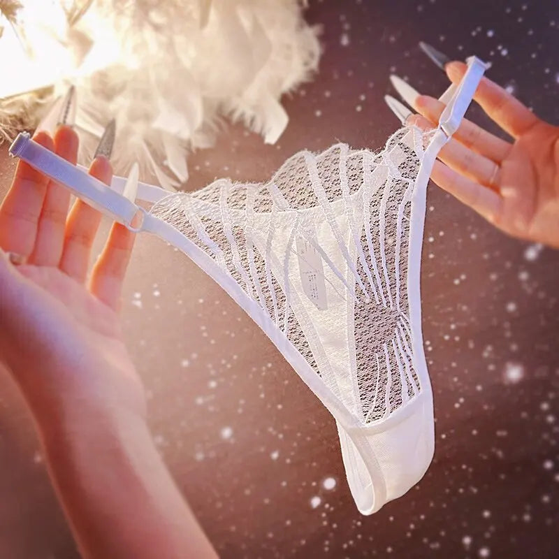 Lace G string Sexy Panties Women Underwear Briefs Thong High Quality Transparent Underpants Lingerie Girls Intimates