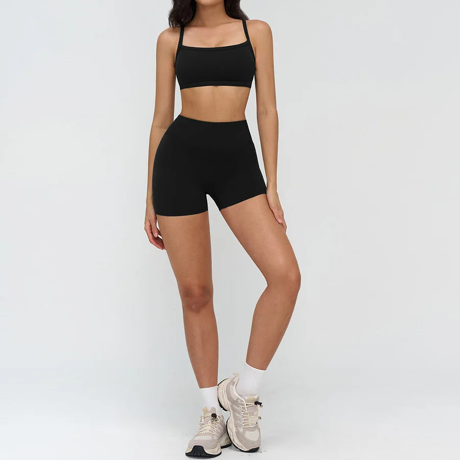 Yoga Clothes Set 2PCS Gym Crop Top Women Outfits Sports Bra High Waist Legging Fitness Suit Running Workout Tracksuit Sportswear