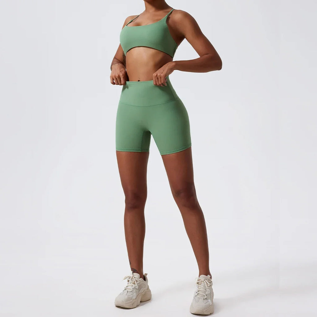Hearuisavy Summer Soft Sports Shorts Buttock Lift Gym Leggings Women High Waist Yoga Shorts Women Running Cycling Workout Shorts