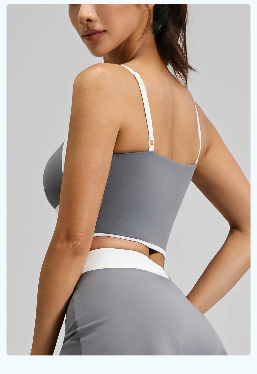 Summer Hot Sale Solid Color Women Fitness Bra Tights Yoga Vest High Strength Shockproof Gym Sports Top Push Up with Chest Pad