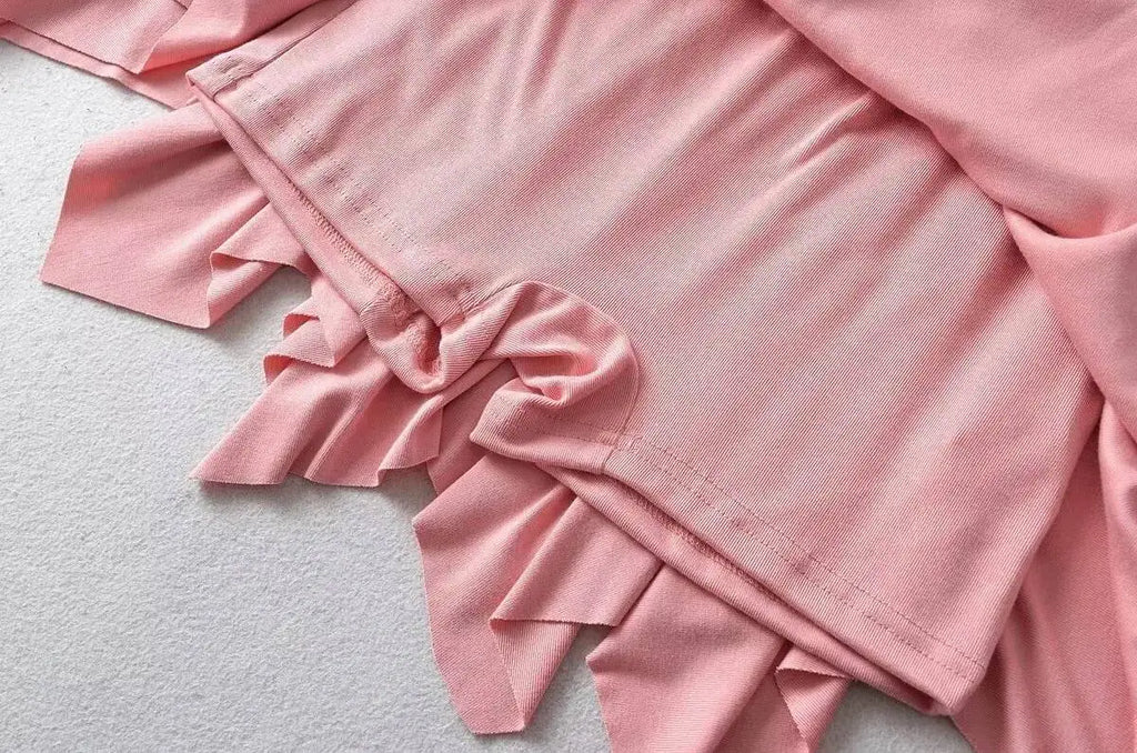 Summer Sexy Pure Desire Loose Edge Design Sense Short Skirt Women High Waisted Wrap Hip Reducing Age Pleated A-line Skirt H2JI