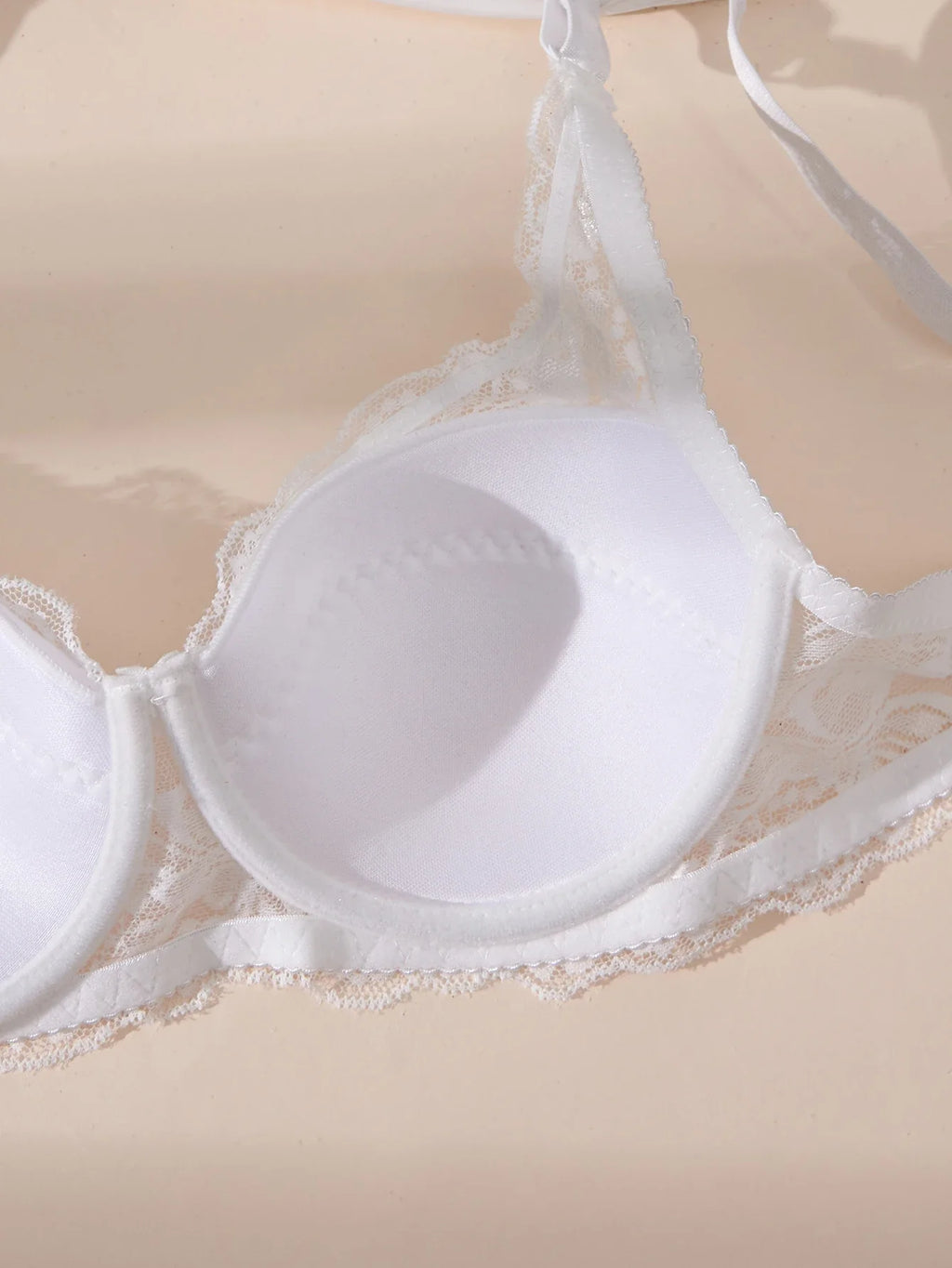 2Pcs Set Women's Sexy Bras Thin Lace Underwire Push-Up Soft Bra Adjustable Women's Underwear Set No Lining Breathable Comfortable