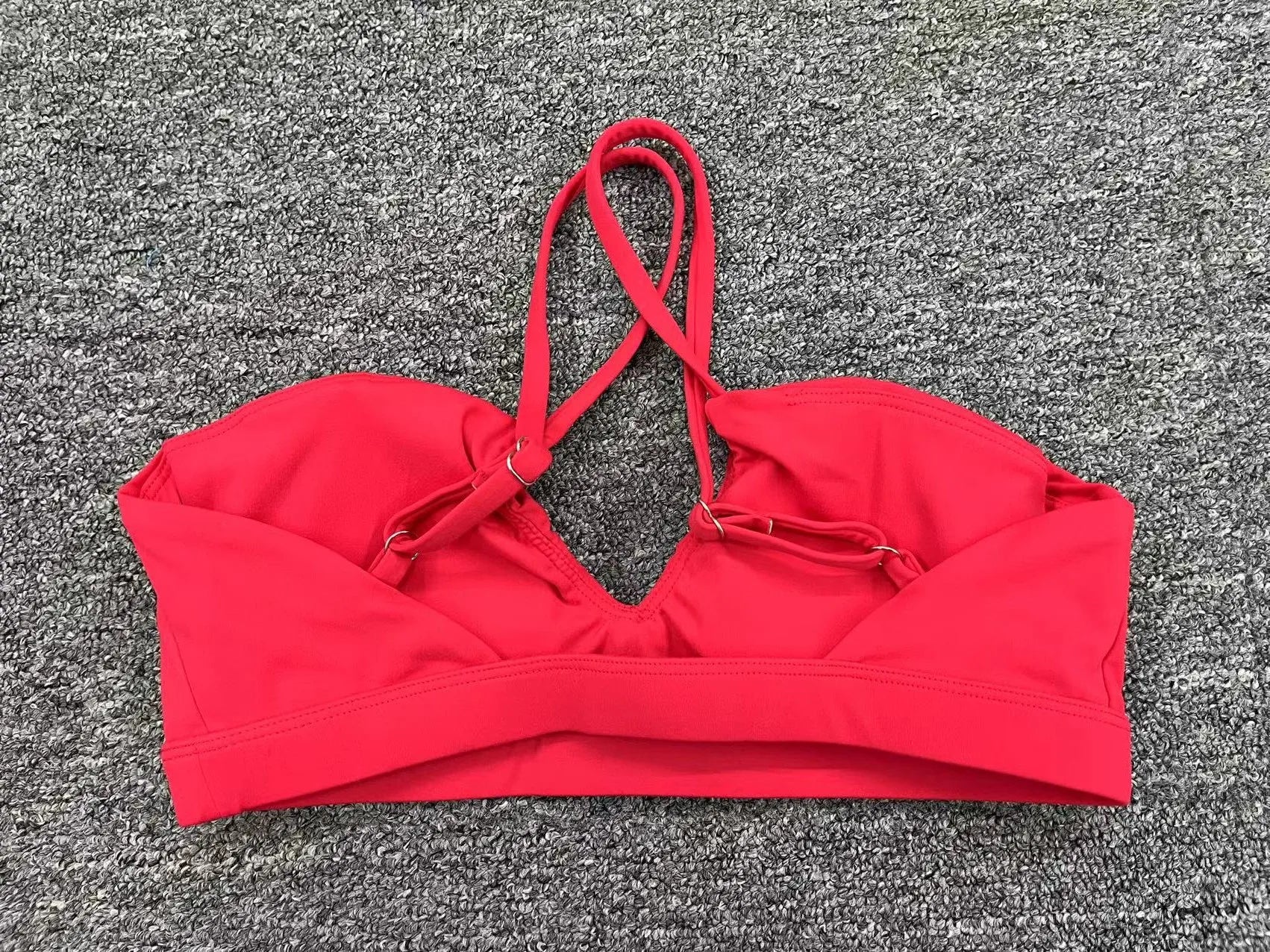 Women's Running Sports Bra Cross-Back Fast-Drying Breathable Seamless Yoga Tank Top