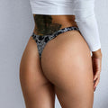 Cotton Sexy Women Panties Leopard Zebra Printed Seamless Girls Briefs Thong Girls G String Fitness Low Waist T-back Size S-XL