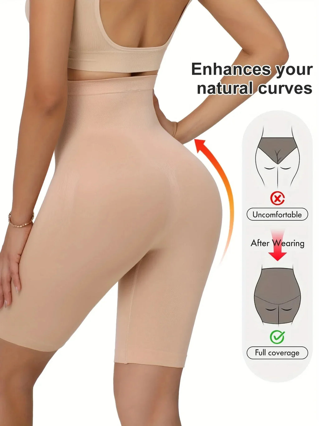 5pcs Ladies High Waist Leggings - Hips/Abdomen Shaping, High-Pressure Transparent. Soft, Comfortable & Tummy Control for Daily