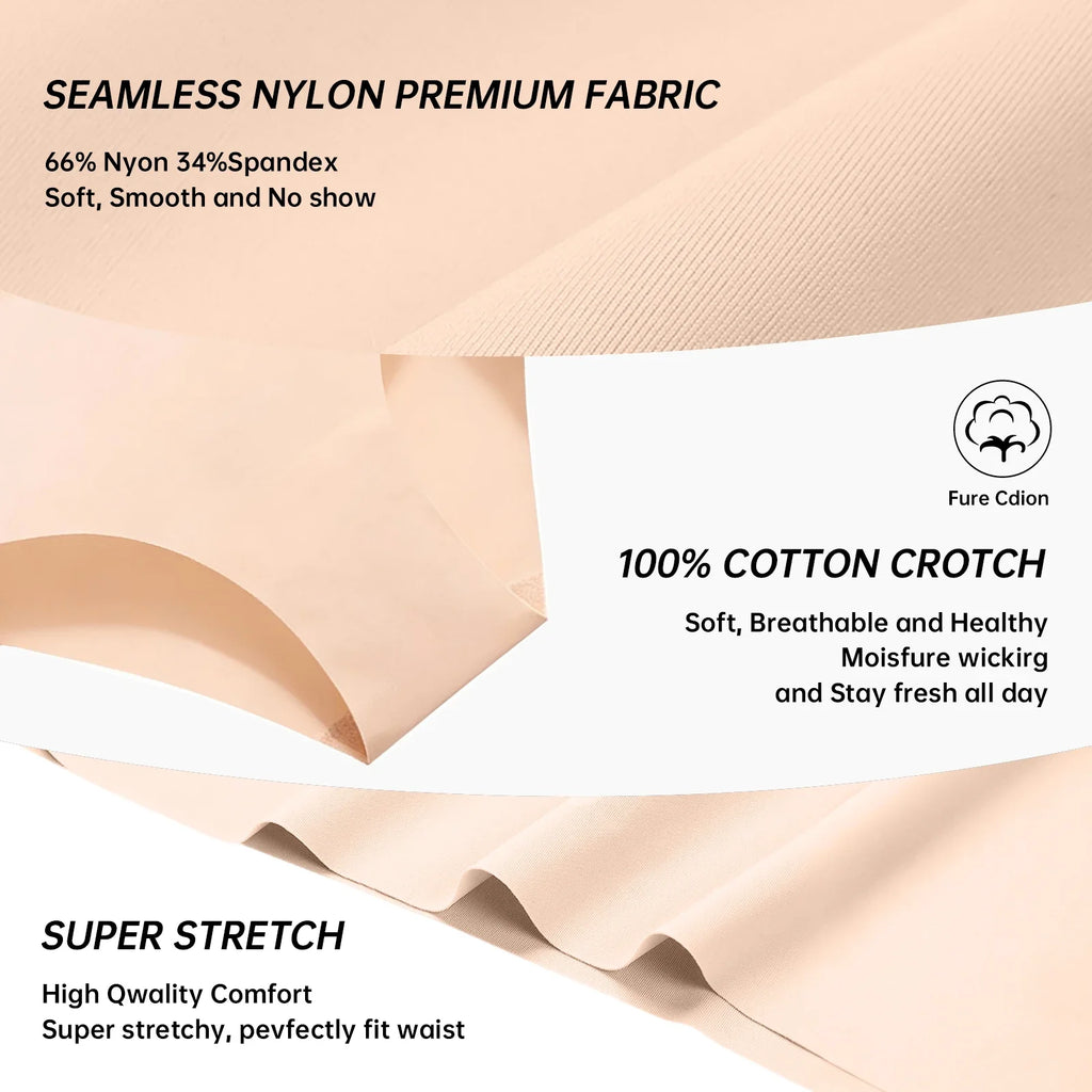 Women Lingerie High Waist Seamless Underwear Breathable Comfort Briefs Soft Thong Women Sexy Panties S-2XL