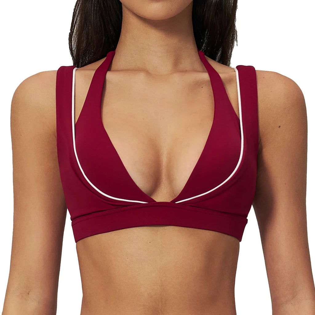 Yoga Underwear Women Sports Bra Breathable Shock Proof Gym Workout Fitness Push up Top Yoga Running Active Sportswear Vest Bra