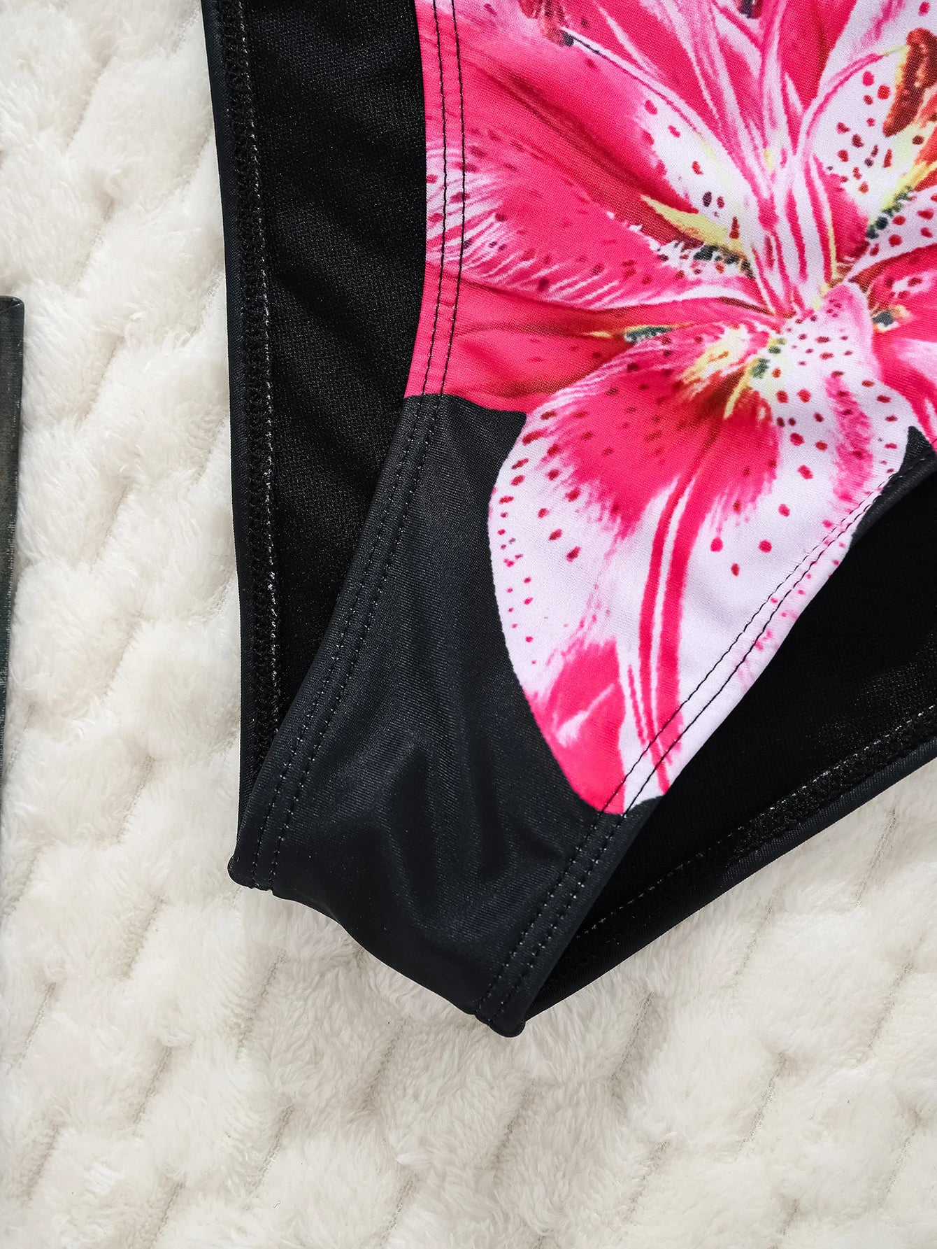 2025 New Women's Black Ground White Dot Printed Swimsuit Halter Neck Low Waist Bikini Set For Summer Female Swimwear Brazilian