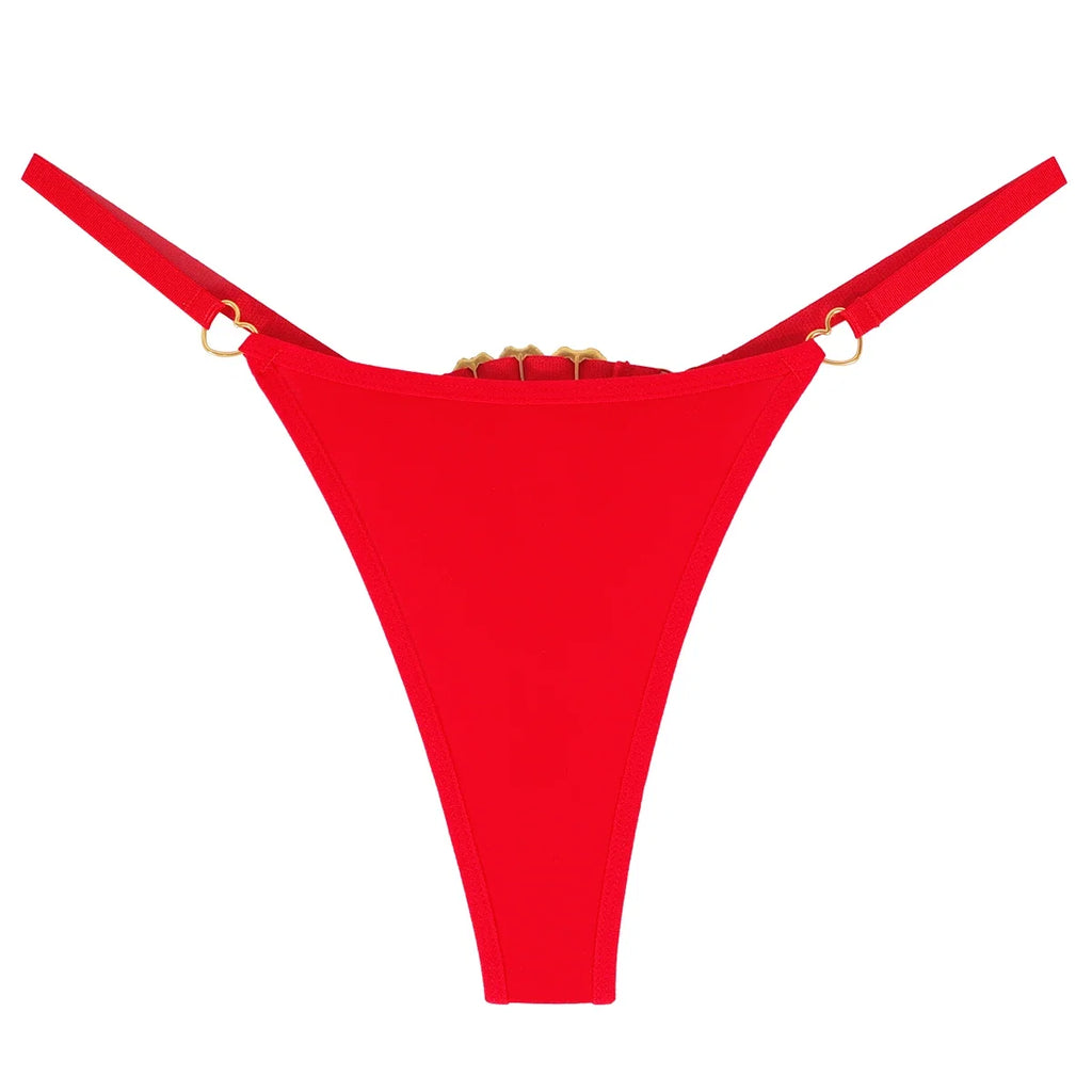 1pcs Fashion Heart Decor Sexy Women G-string Breathable Sexy Lingerie Erotic Elegant Female Underwear Hot Sale Lady Thongs