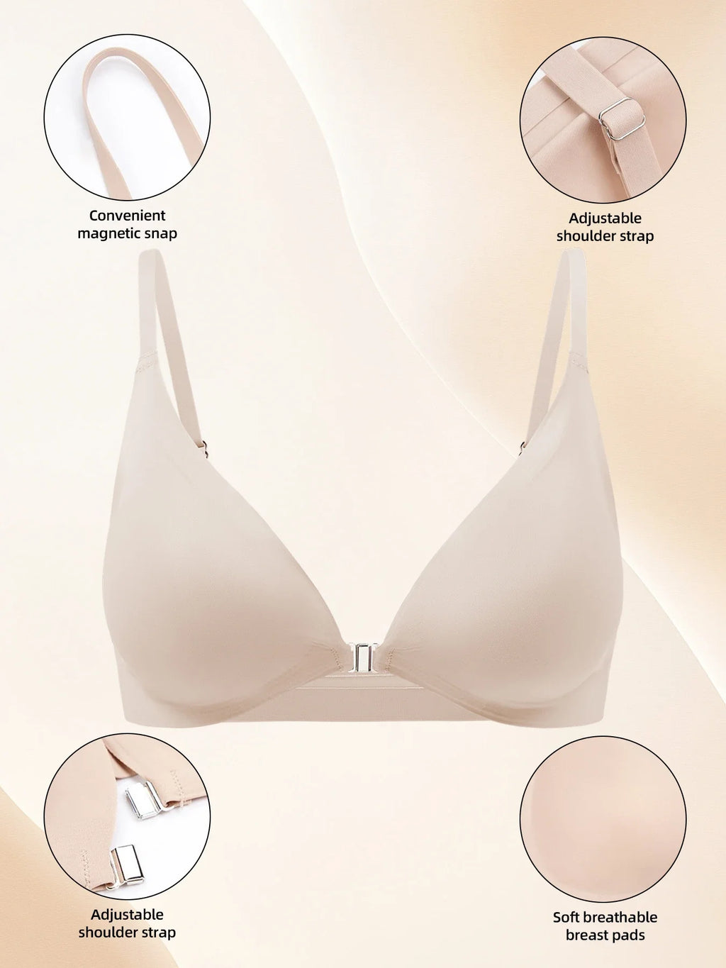 American Women's High Waist Seamless Bra and Panties Set Underwear Breathable Comfort Briefs S-2XL Thong Soft Underwear