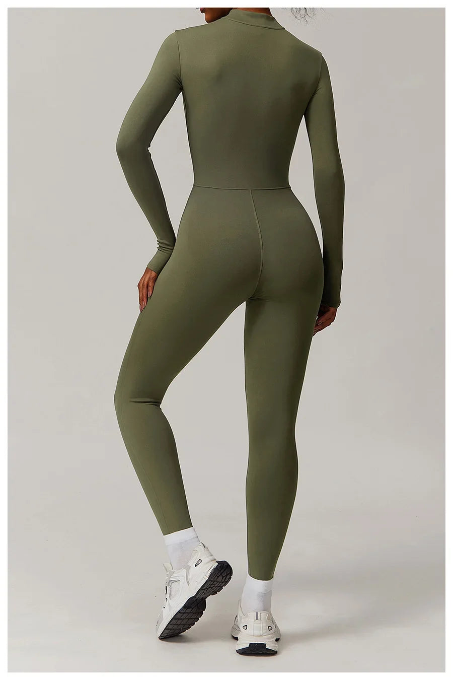 Zipper Workout Jumpsuit Sports Overalls Women Gym Clothing Running Long Sleeves Fitness Gym Tracksuit Short Sportswear Yoga Set