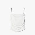 Summer Simple Women's Cotton Sling Camisole Crop Top Sleeveless Shirt Lady Bra Tank Tops Straps Skinny Girls Camisole Base Best
