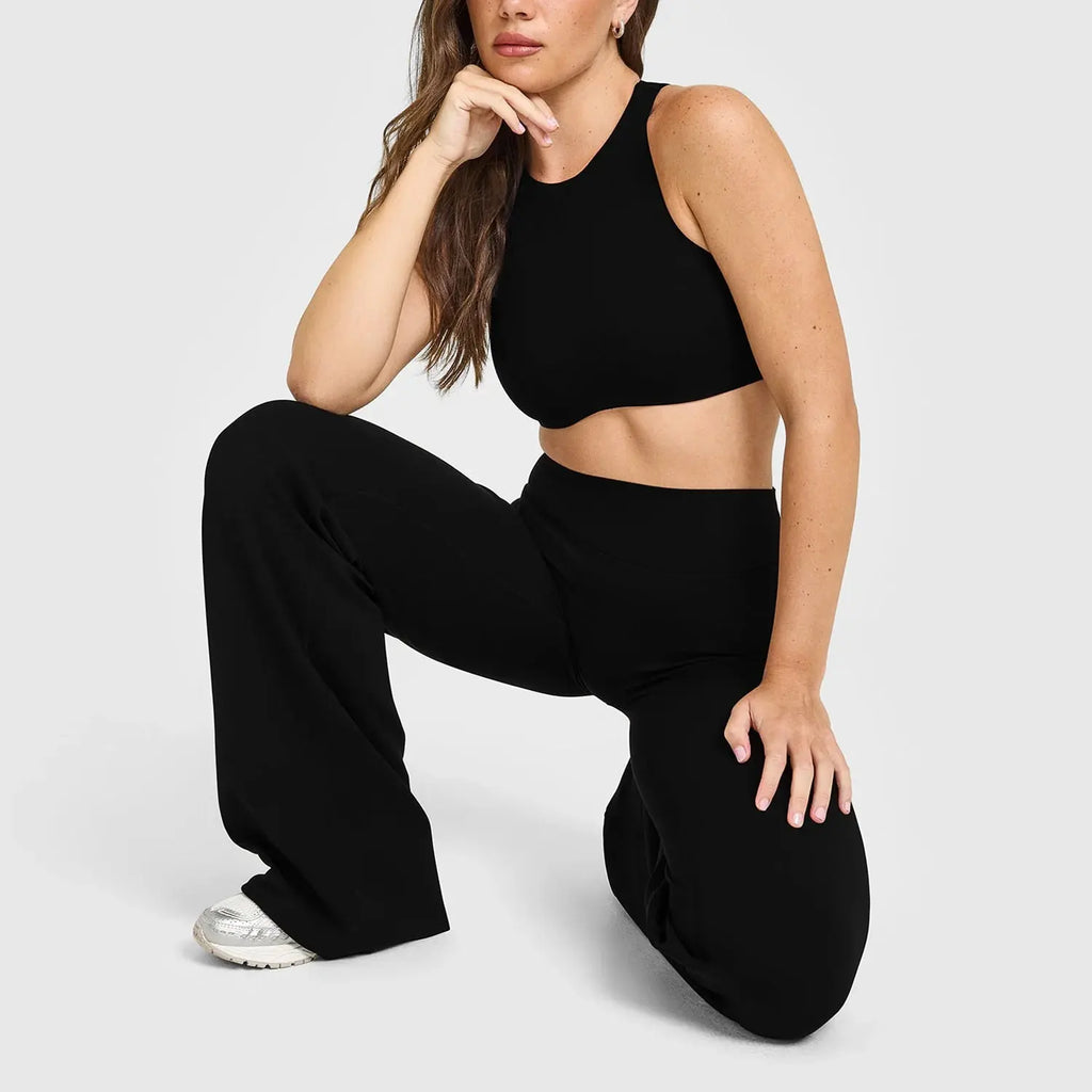 NCLAGEN Softmotion High Neck Sports Bra Push-up High Suport Gym Tank Top Fitness Pilates Running Sports Underwear Workout Yoga