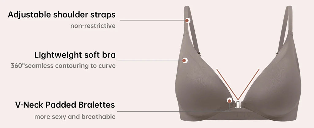 7pcs Bra and Panty Set Women's Lingerie Seamless Push-Up Wireless Bras with Removable Padding Basic Everyday T-Shirt Lingerie