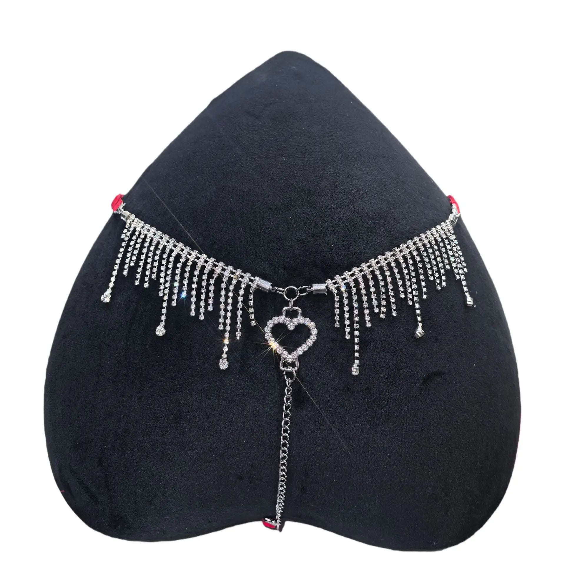 Rhinestones G String Girls Metal Chain Sexy Women Panties Gem Briefs Thong Lace Erotic Female Underwear Low Waist Intimates