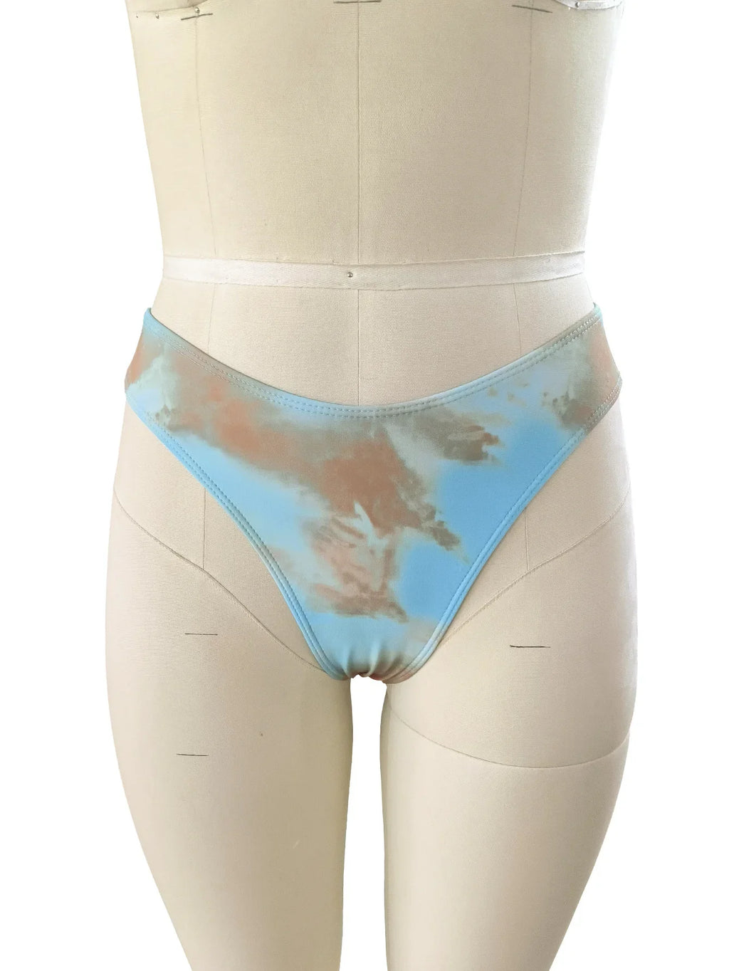 Sexy Blue Tie Dye Gradient Bikini Set 2026 Women Ruffle Push Up Crop Top High Waist Swimsuit Beach Bathing Suit 2 Piece Swimwear