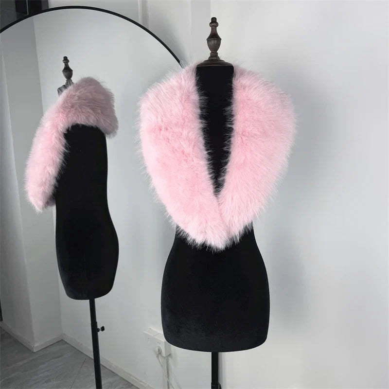 Trendix Black Knit Cardigan For Women Winter Detachable Faux Fur Collar Short Tops Street Slim Party Elegant Outerwear Top Femme