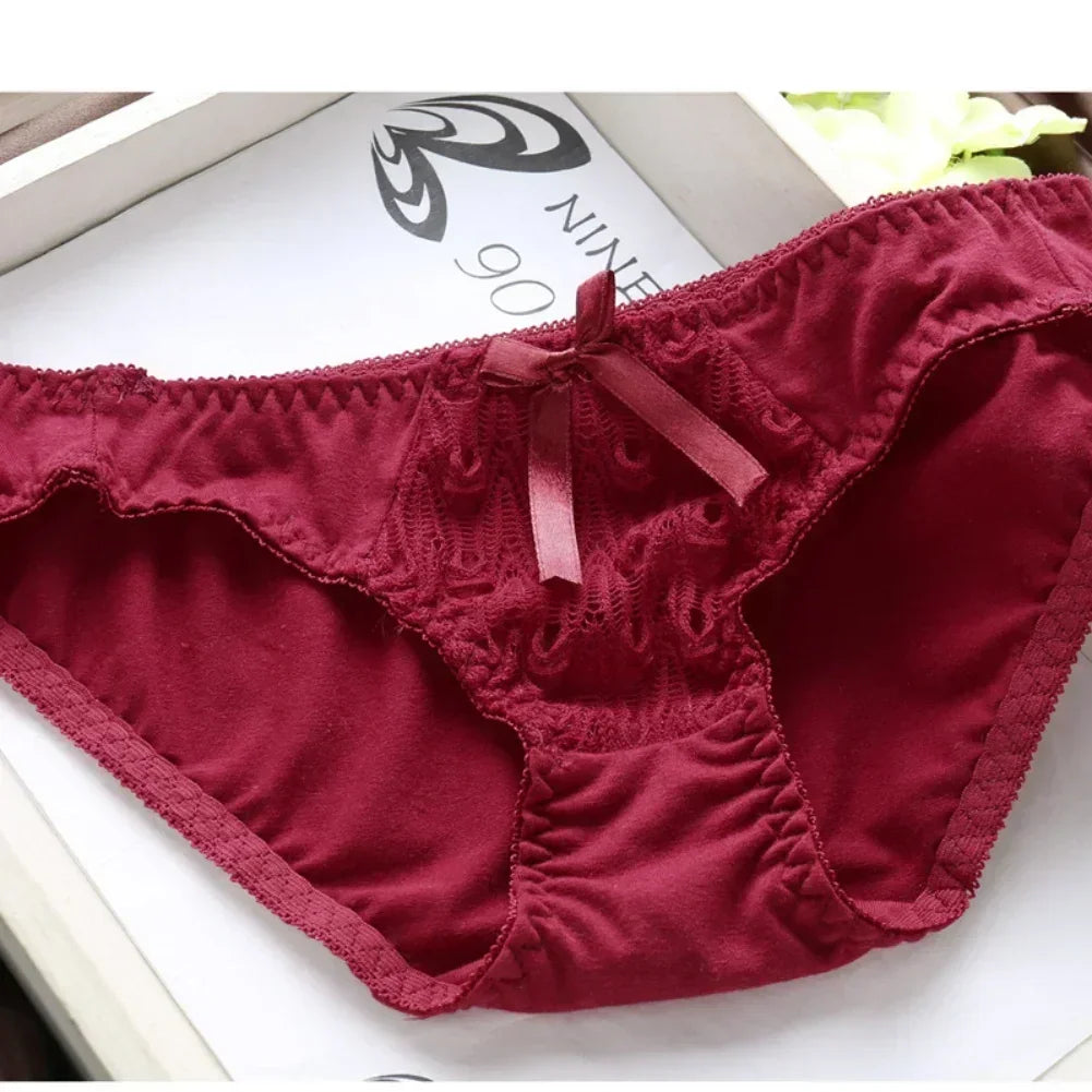 Women Lace Bra Sets Flower Printed Underwear Suit Sexy Lady Ultra-Thin Lingerie Comfortable Push Up Brassiere Outfit
