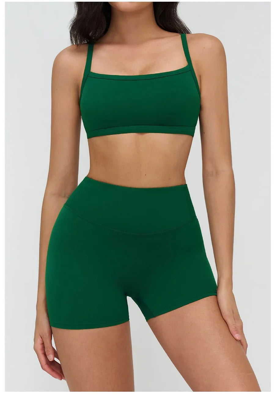Yoga Clothes Set 2PCS Gym Crop Top Women Outfits Sports Bra High Waist Legging Fitness Suit Running Workout Tracksuit Sportswear