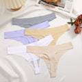5Pcs/Set Seamless Ultra-thin panties Maillard Panties Women Ice Silk Underwear Sexy Panty Low Waist G-string Female Solid Panty