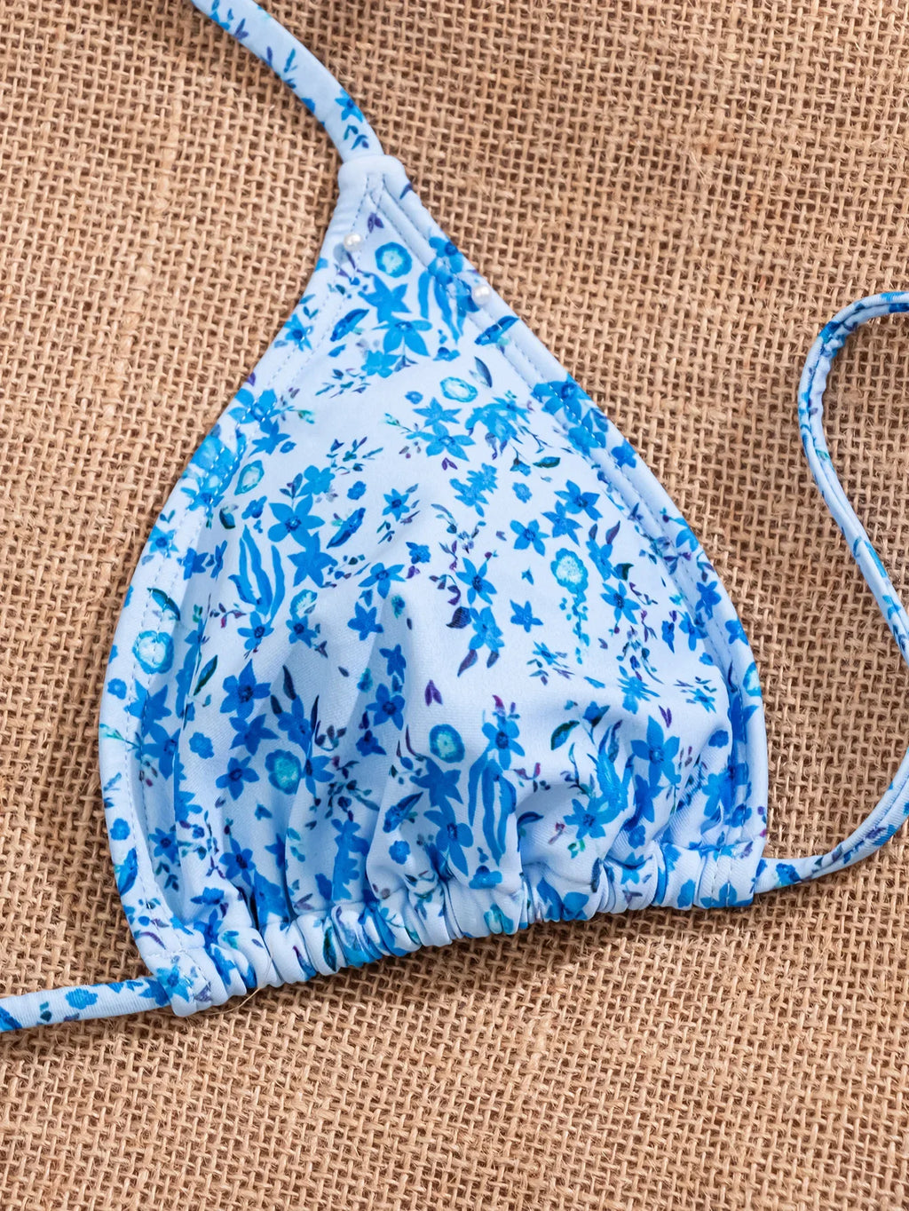 2025 New Women's Black Ground White Dot Printed Swimsuit Halter Neck Low Waist Bikini Set For Summer Female Swimwear Brazilian