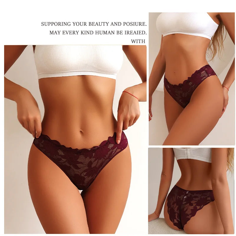 New Sexy Floral Lace Underwire Bras Panties Sets Hollow Out See-Through Romantic Lingerie Underwear Sexy Women Panties S-XL