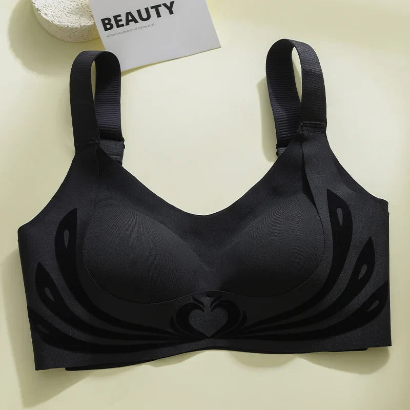 Sexy Lifting Seamless Underwear Women's Small Breasts Gathering No Steel Ring Bh Upper Holder Breast Adjustable Ladies Bra M-6XL