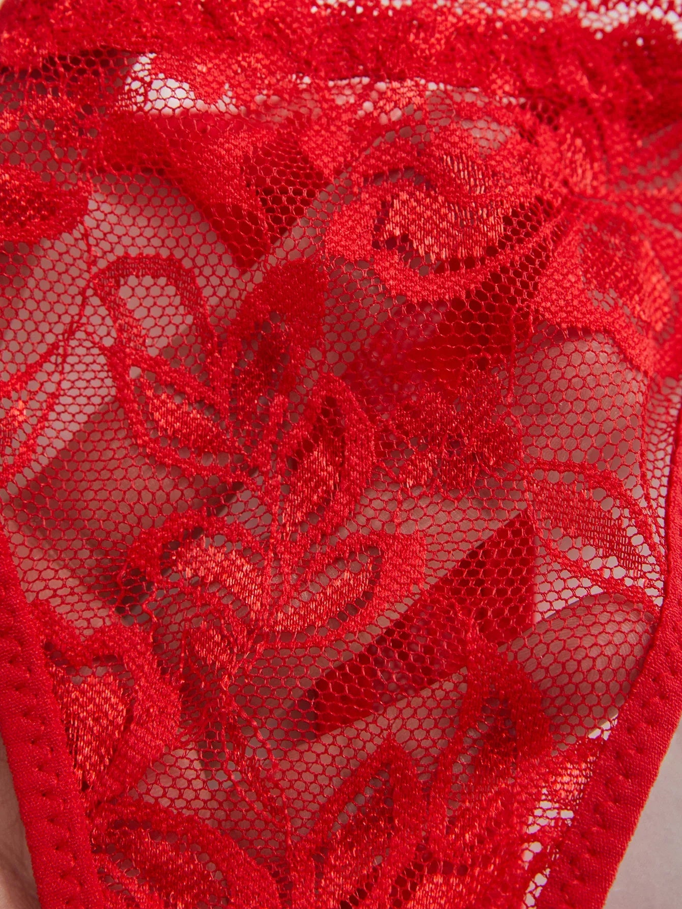 3-Pack Sexy Lace Women's Panties Adjustable Waistband Semi-Transparent Sexy Floral Lace Women's Sexy Lingerie Underwear