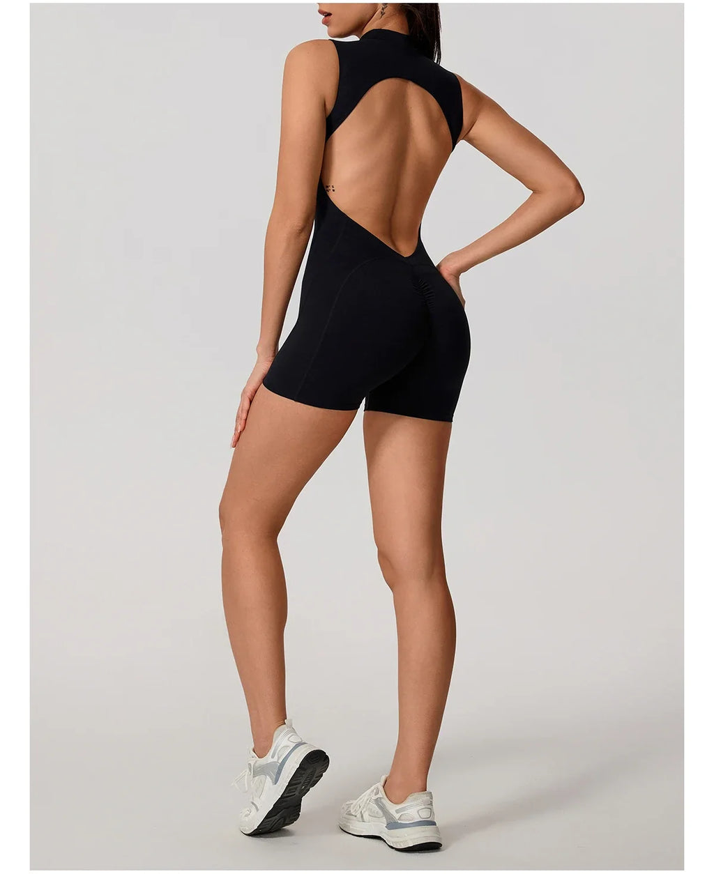Hearuisavy Summer Sports Overalls Women Gym High Stretch Sleeveless Yoga Bodysuit Running Push Up Butt-Lifting Fitness Jumpsuit