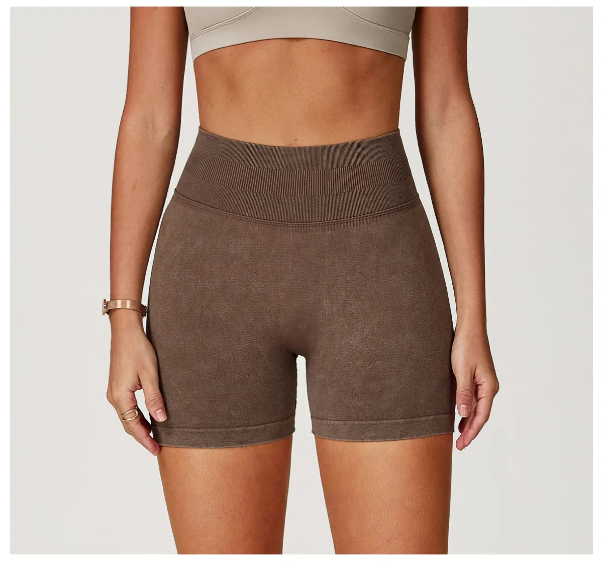 High Waist Yoga Shorts Women Sand Washed Yoga Shorts Workout Shorts Fitness Yoga Lift Butt Fitness Yoga Gym Running Short Pants