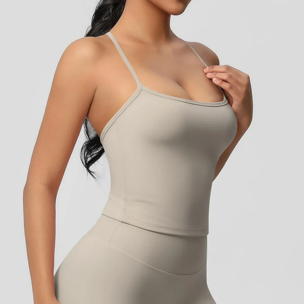 Fitness Bra Women Cross Back Yoga Sports Bra Breathable Shock Proof Gym Workout Push up Top Yoga Running Active Sportswear Vest
