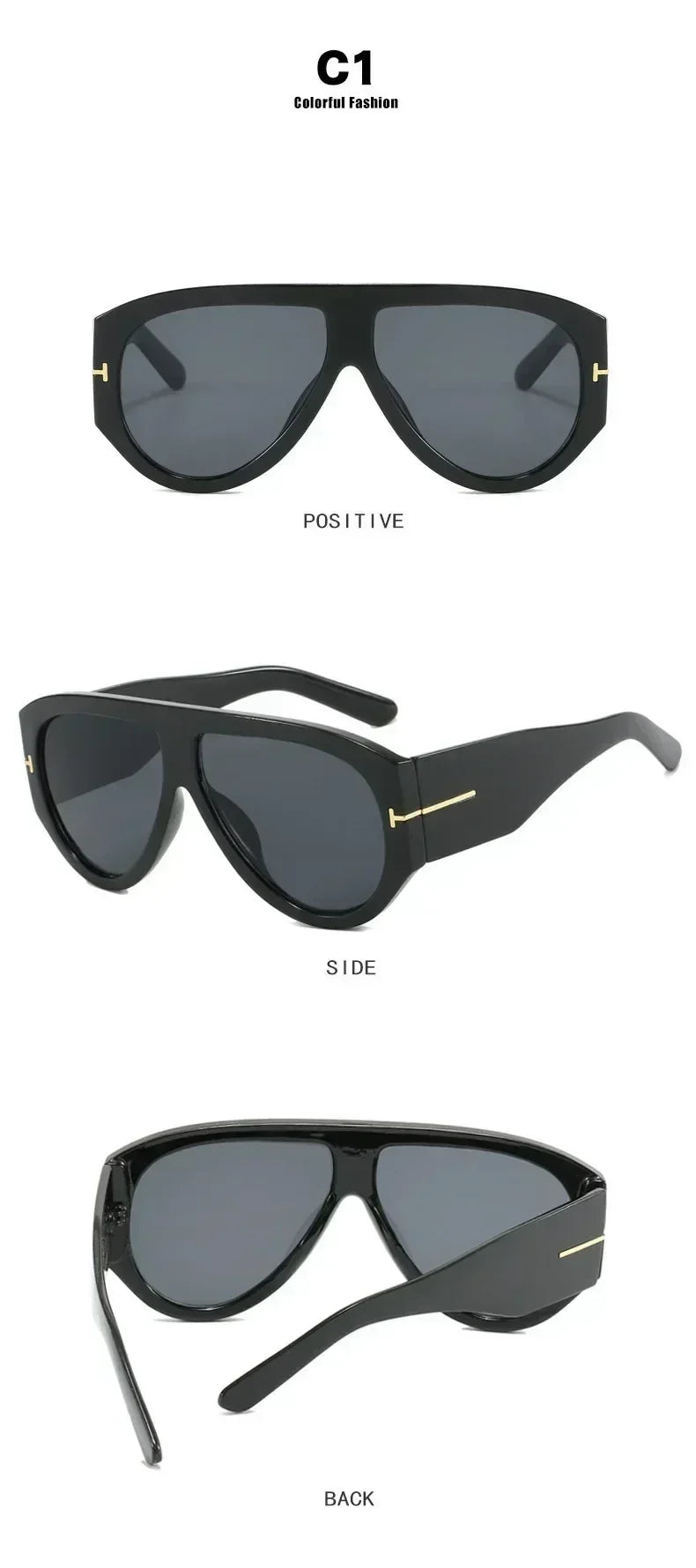 2024 New Fashion Big Frame Pilot Brown Sunglasses Women Men Brand T Outdoor Sun Glasses Female Shade Oculos De Sol Gifts