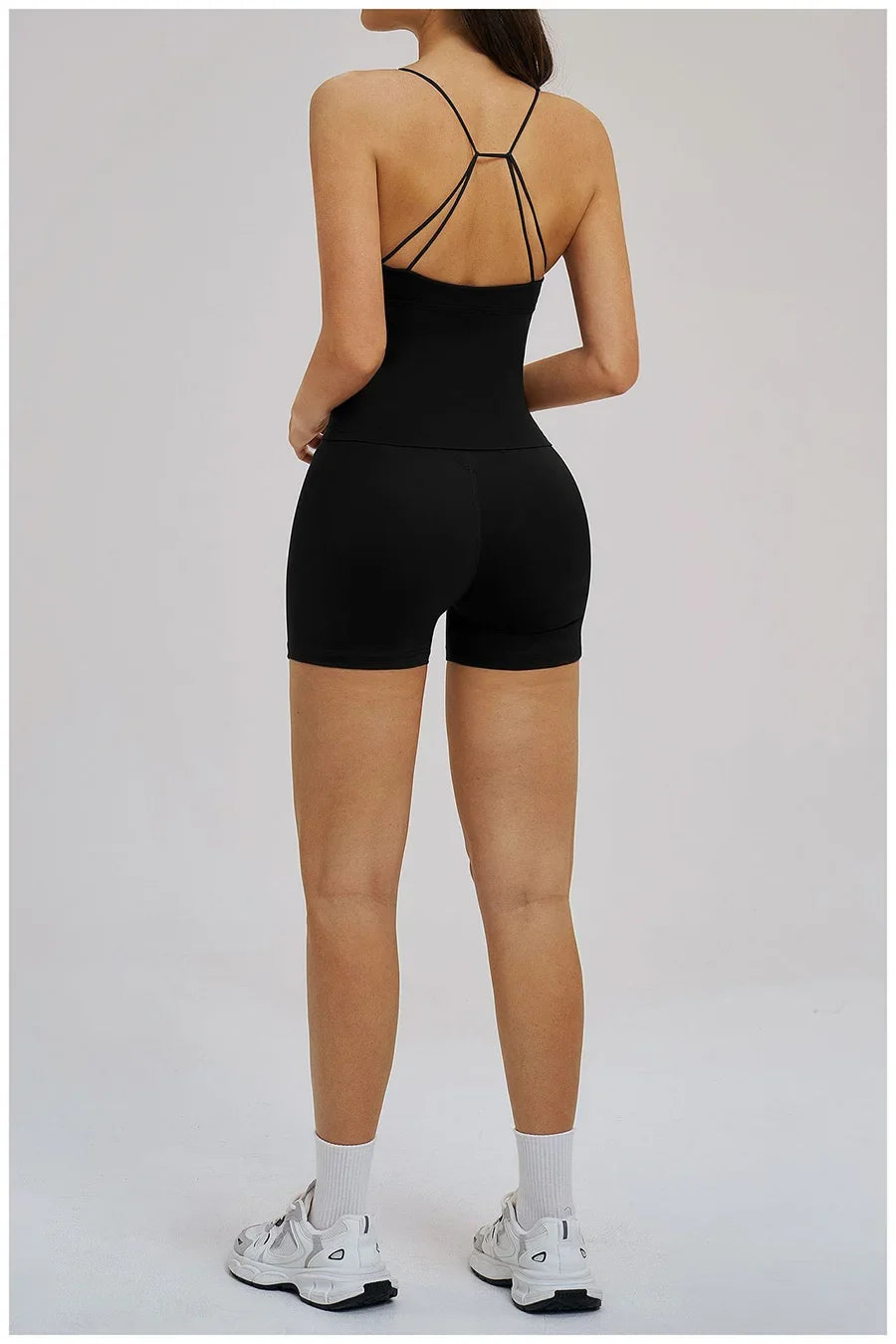 Women 2 Piece Gym Workout Set Female Bra Yoga Shorts Vest Fitness Wear Quick-Dry  Sports Bra Suits Sportswear Tracksuit Outfits