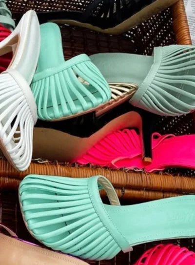 2026 New Sexy Women's Open Toe Mule Sandals - Slip On Stiletto Heels for Wedding/Party, Summer Breathable Comfort Dressy Shoes