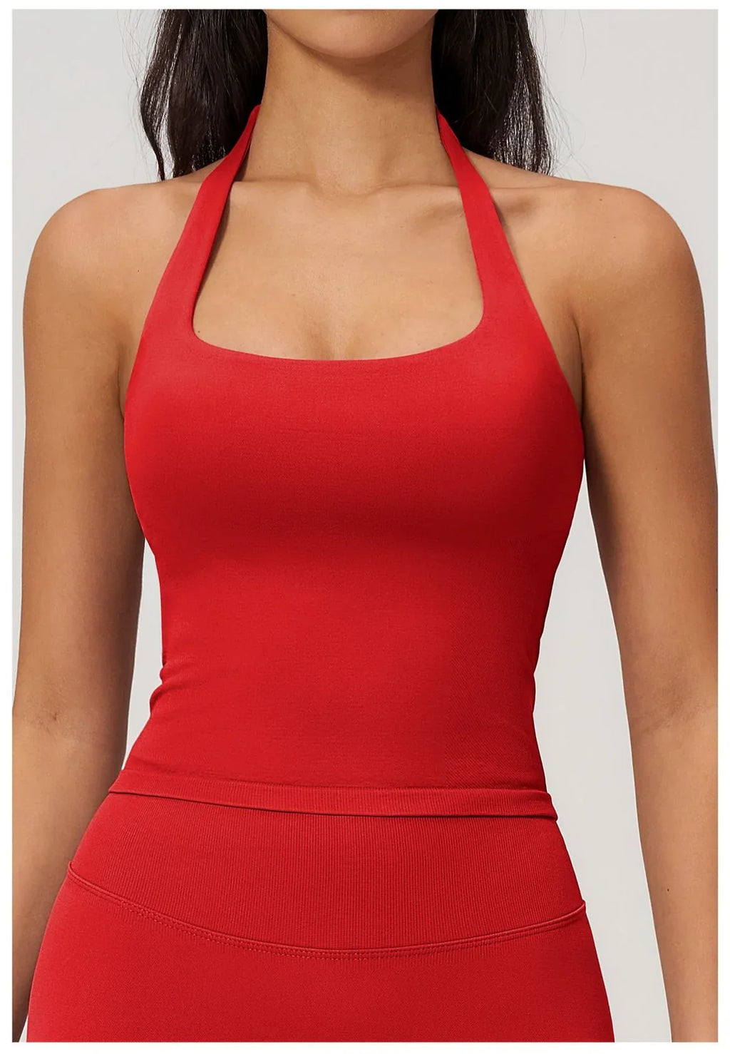Hanging Neck Yoga Sports Bra Summer Shock Proof Gym High Strength Workout Fitness Underwear Push Up Top Yoga Bra Running Vest