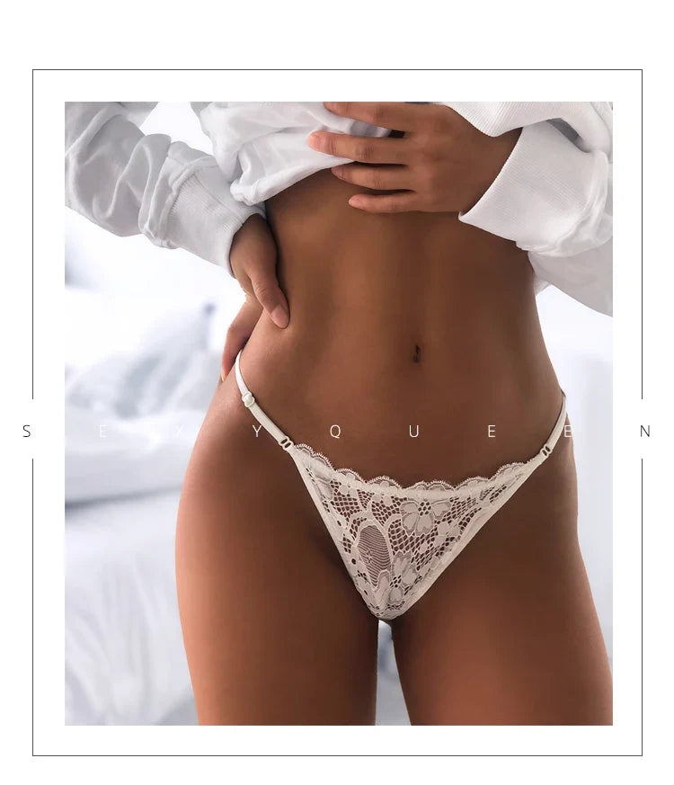 Lace G string Sexy Panties Women Underwear Briefs Hollow Out Thong High Quality Transparent Underpants Lingerie Girls Intimates