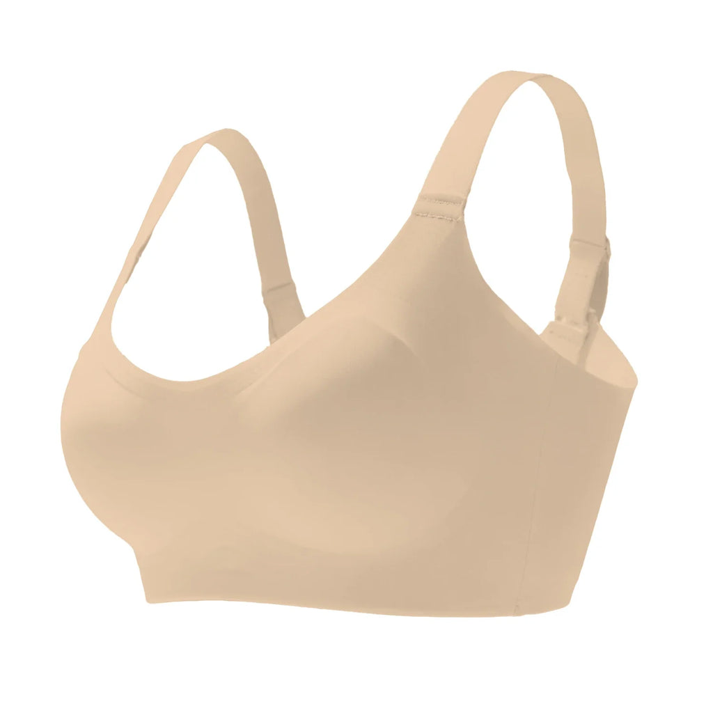 1pc Color Women's Seamless Wireless Sports Bras - Soft Stretchy Push-Up Design Everyday Basic Bras, Removable Padding Lingerie